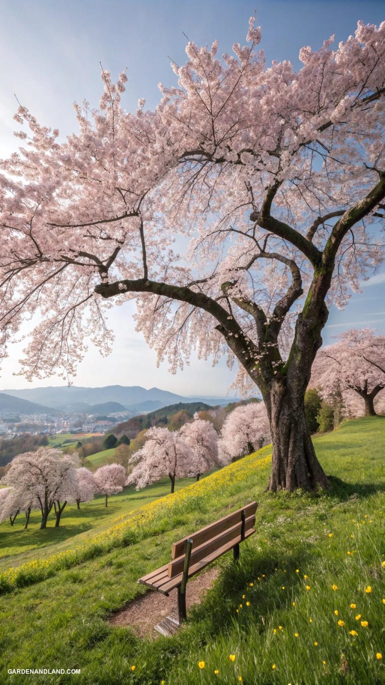 cherry blossom trees