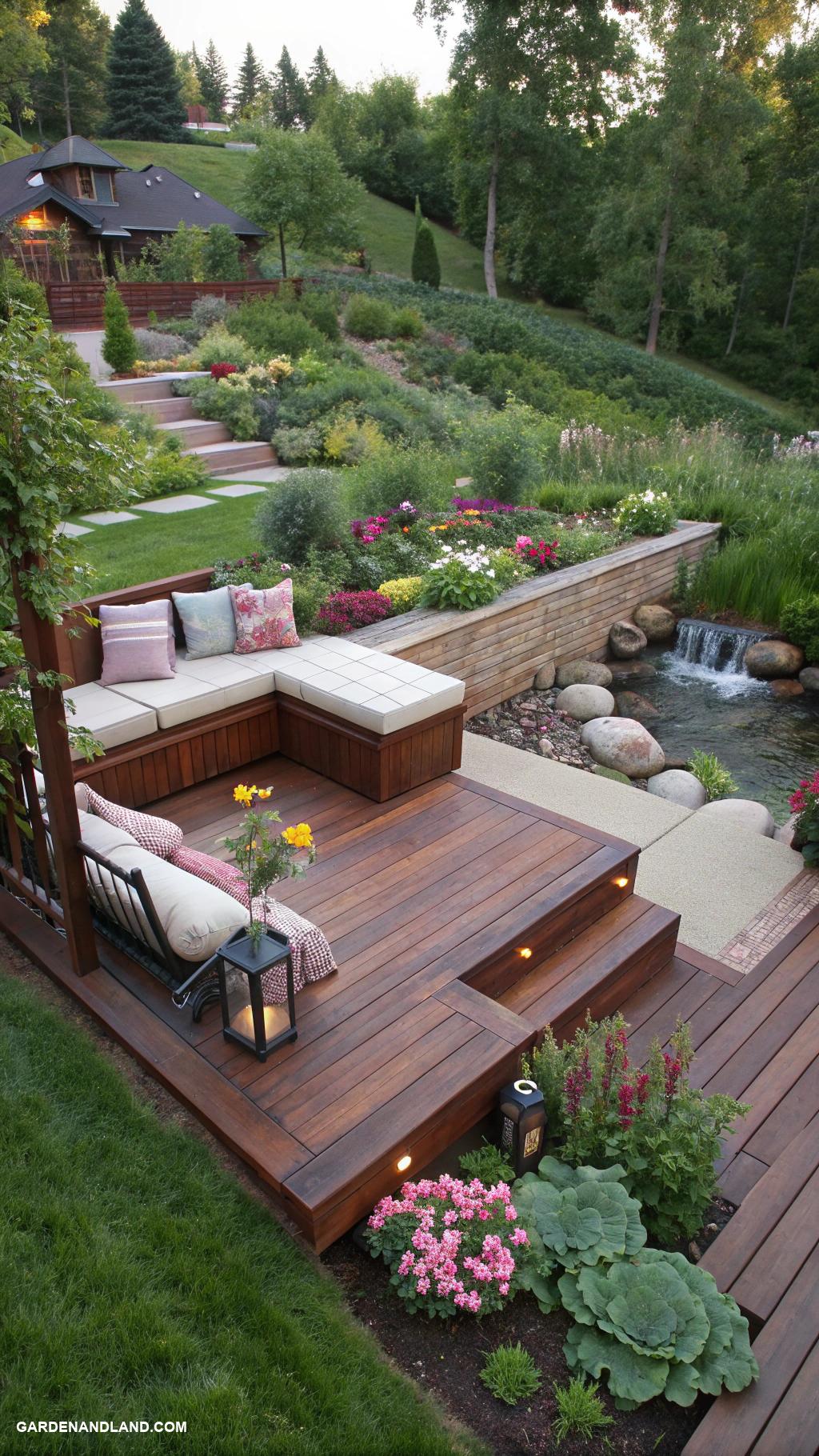 deck ideas Sunken decks with built in seating