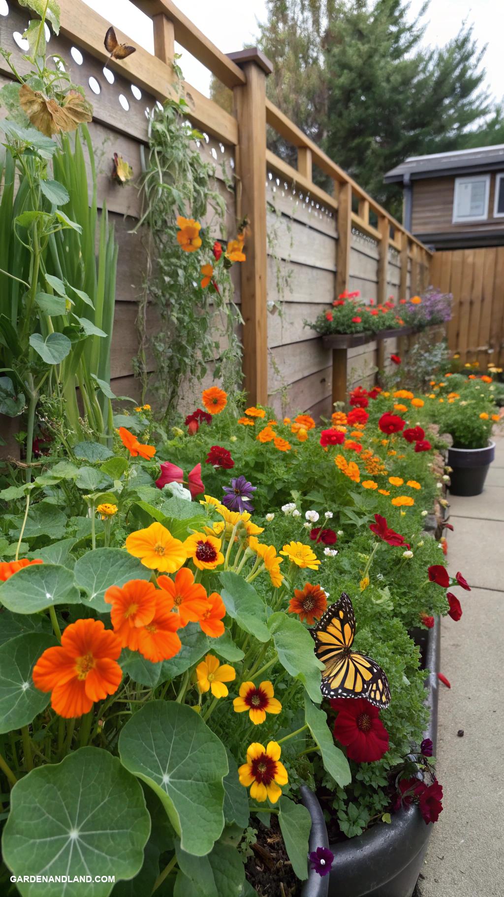 easy garden ideas Edible flower garden for aesthetics