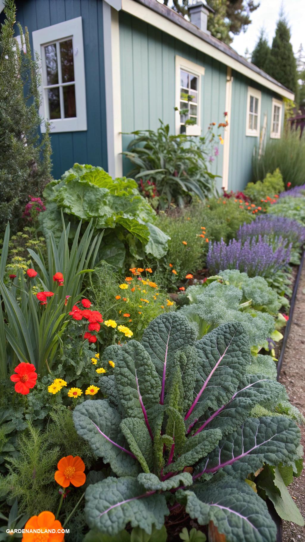easy landscaping ideas Edible plant borders for colorful gardens