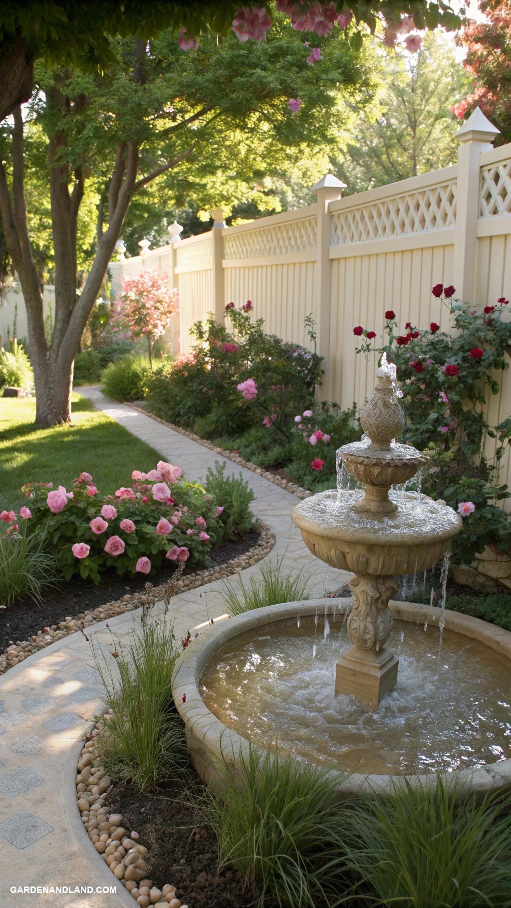 easy landscaping ideas Incorporate a small water feature