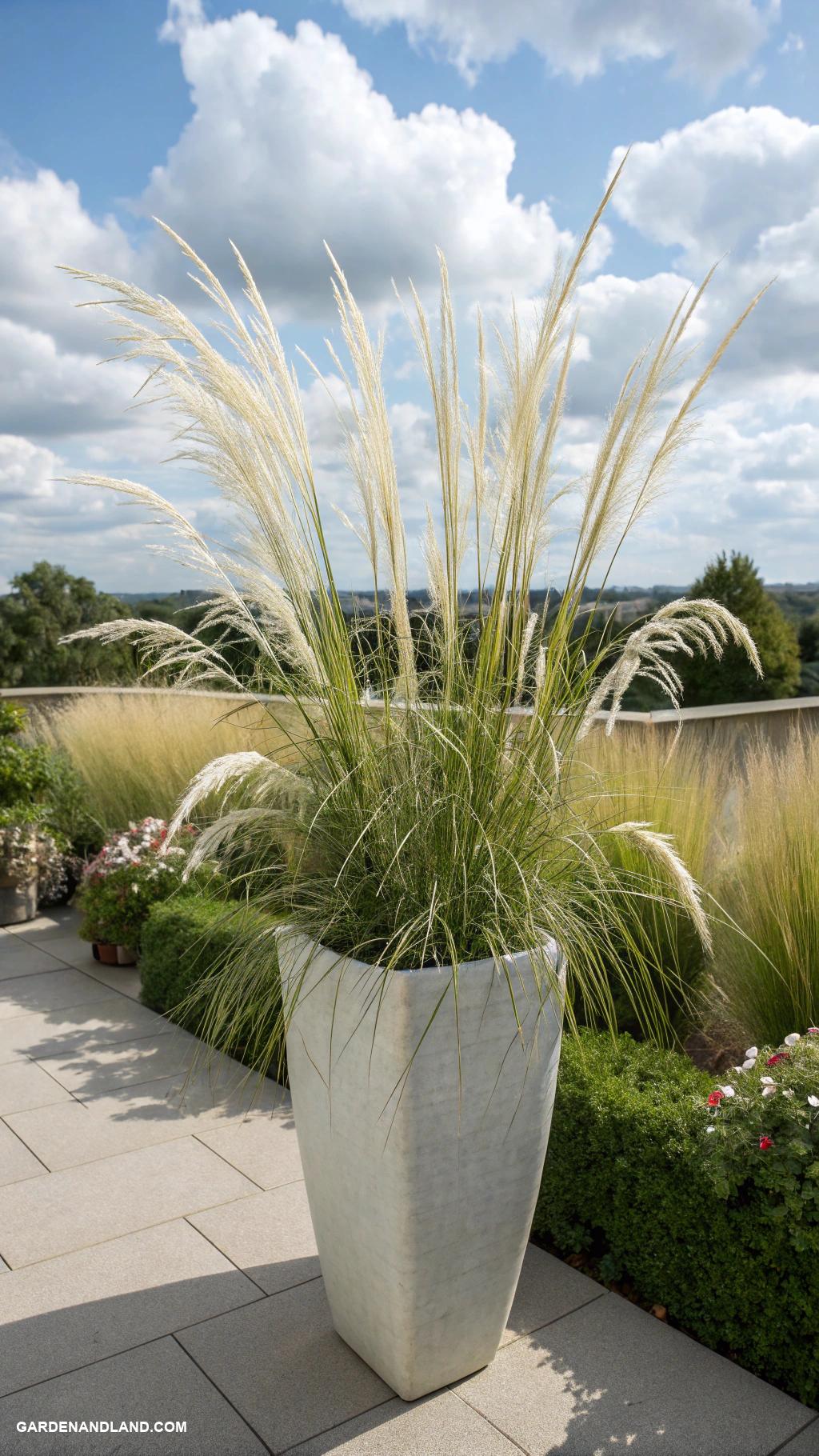 full sun container plants Ornamental Grasses for Movement and Texture