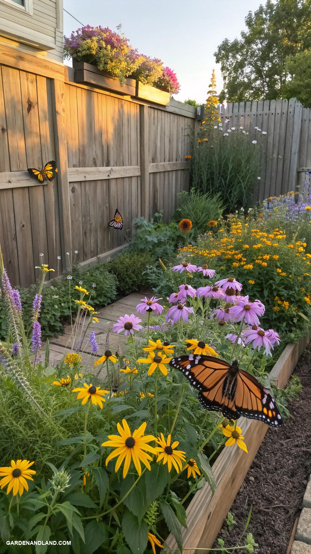 side yard ideas Wildflower patch for pollinators