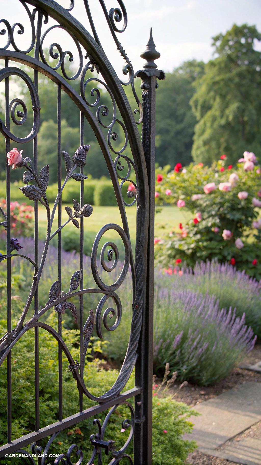 black metal fence ideas Intricate filigree designs for added charm