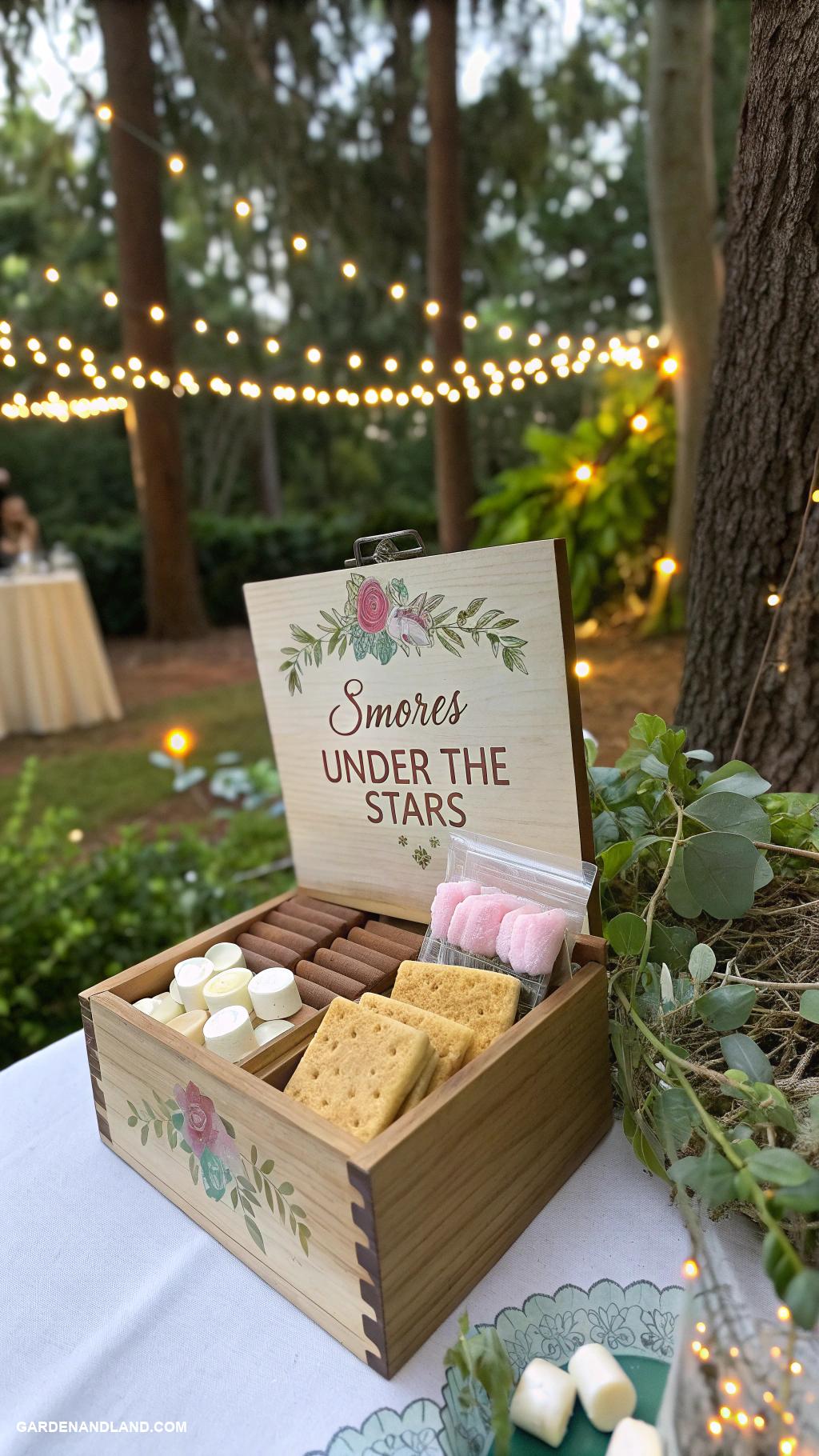 bonfire smores party Personalized smores kits as party favors