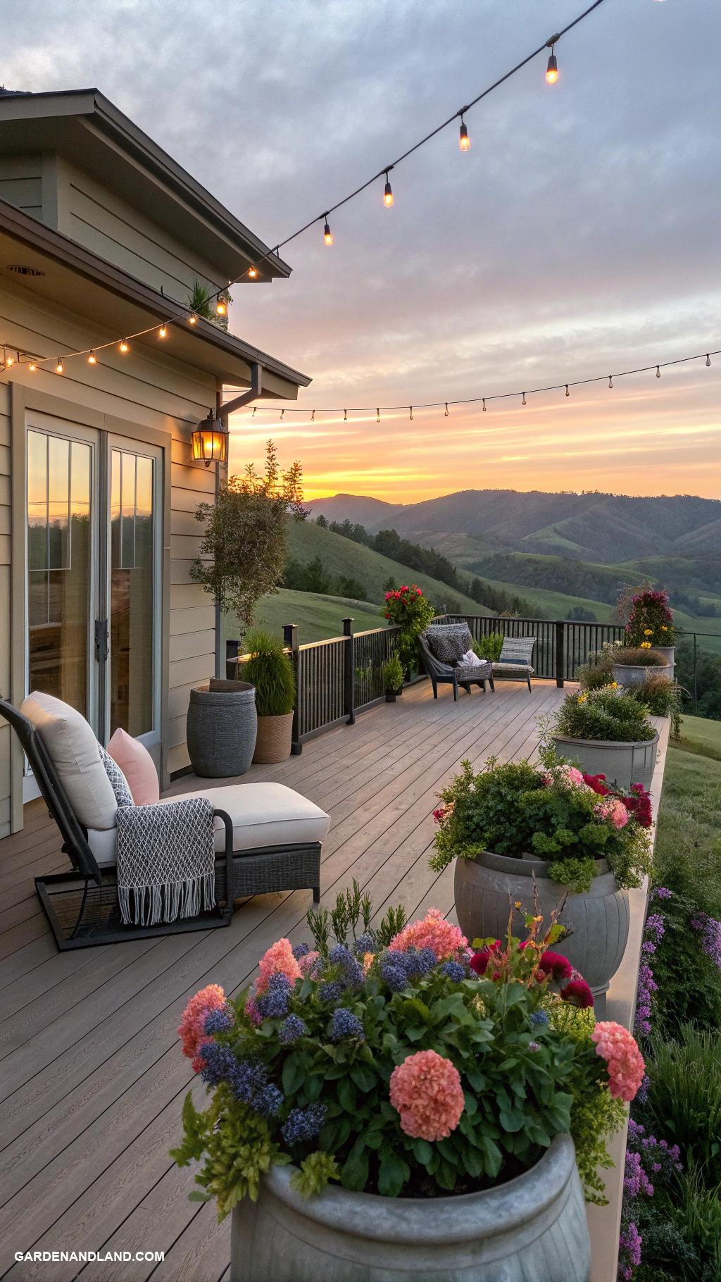 deck along side of house Rooftop deck with panoramic views