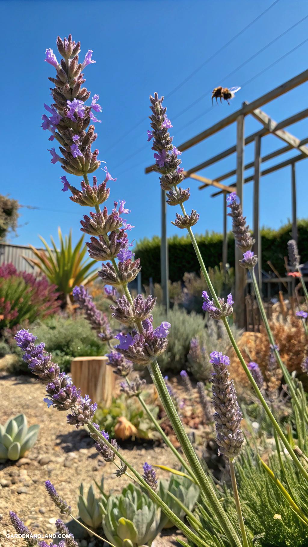 drought tolerant plants Lavender Aromatic plant attracting beneficial pollinators
