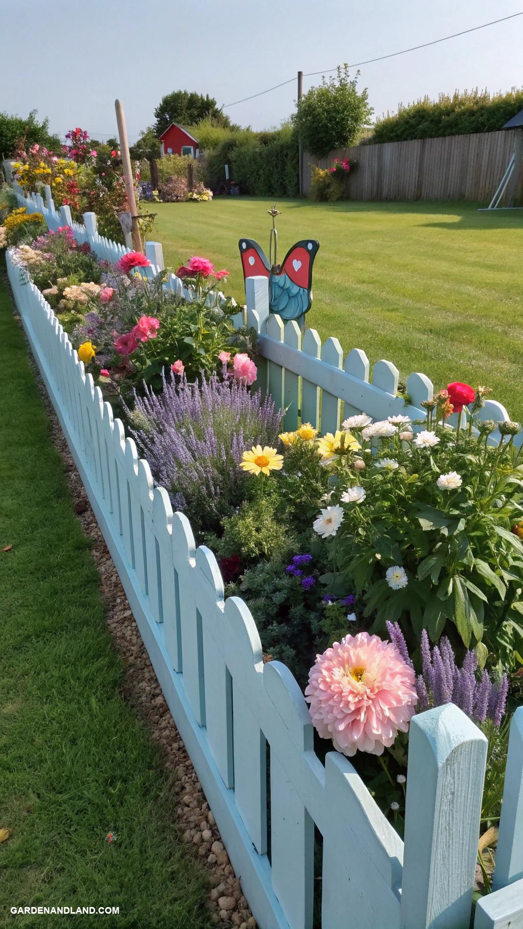 garden bed edging Garden fence as an edging alternative