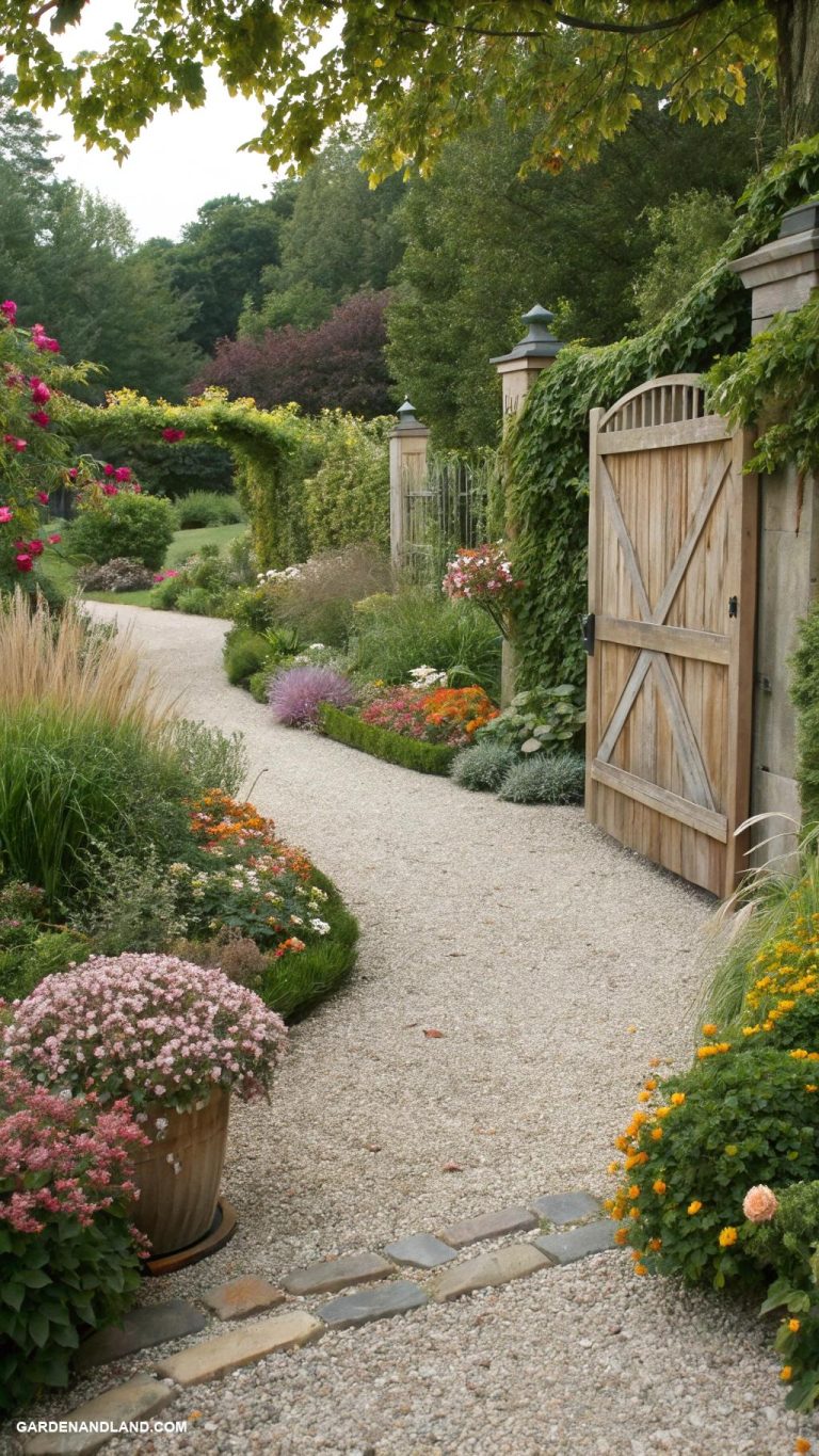 gravel driveway ideas Employ gravel of different textures and sizes