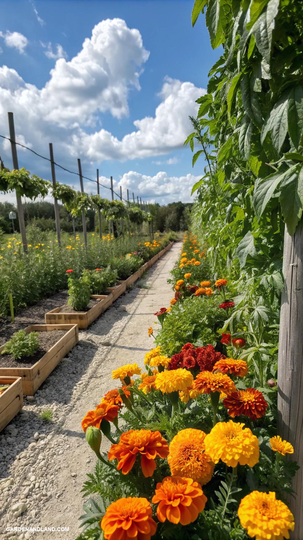 homestead gardening ideas Natural pest deterrents like marigolds