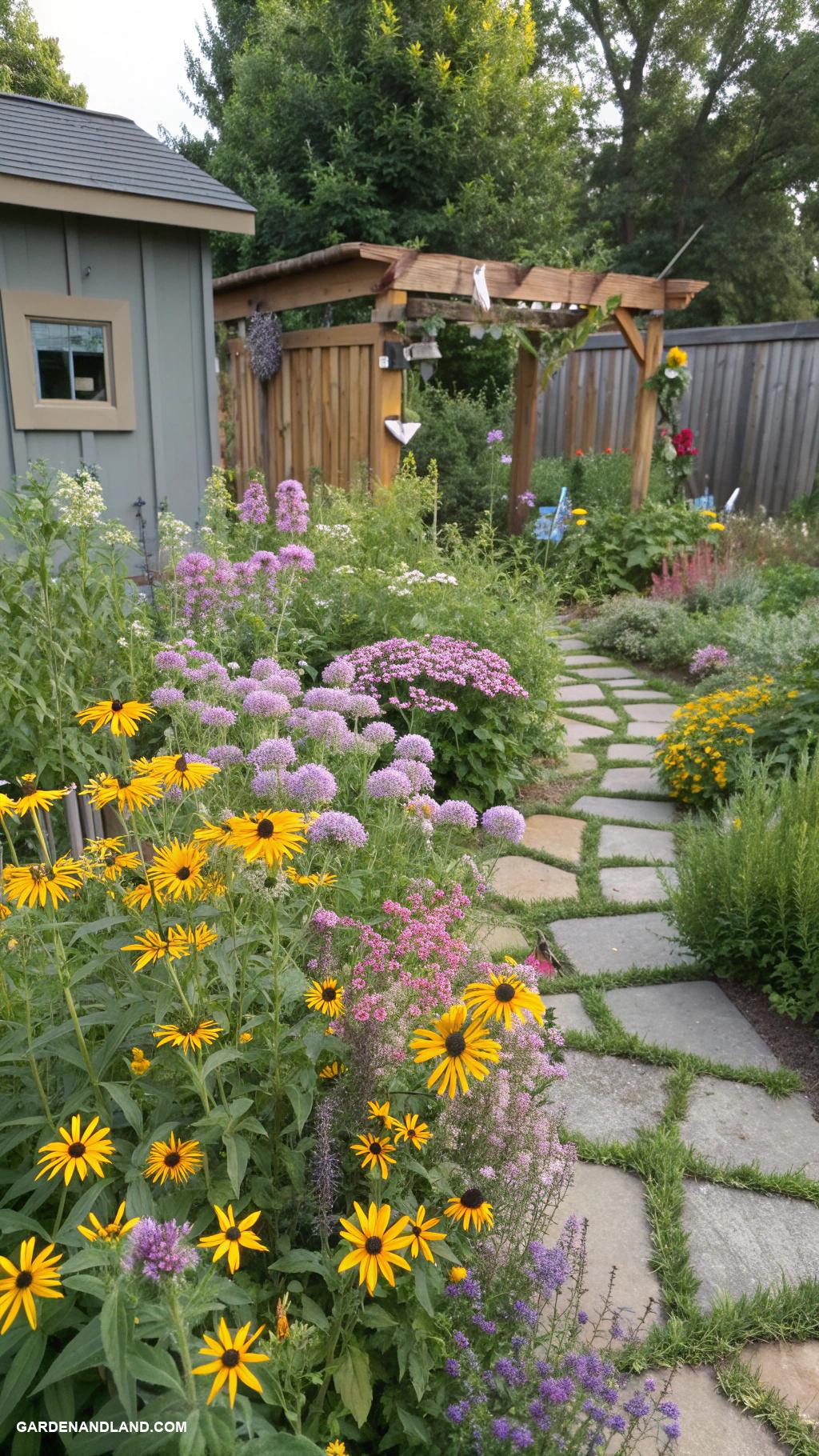 homestead gardening ideas Pollinator garden to attract bees and butterflies