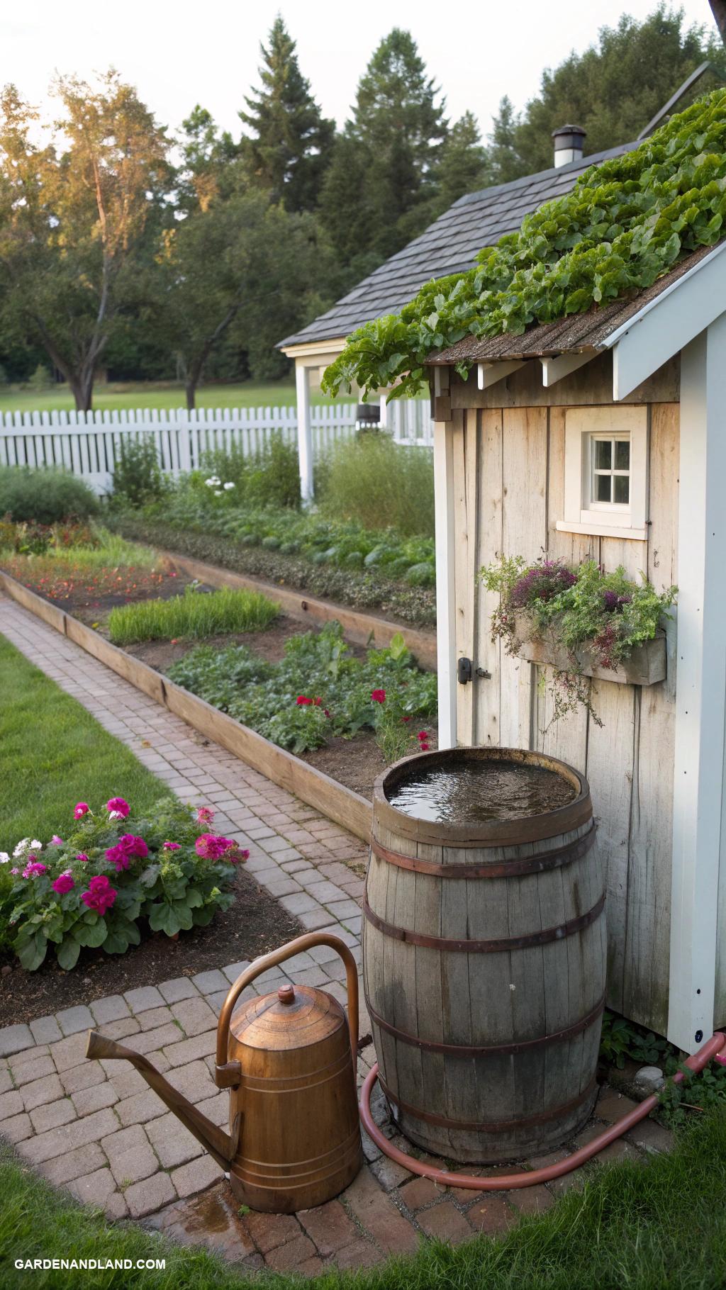 homestead gardening ideas Rainwater collection for irrigation efficiency