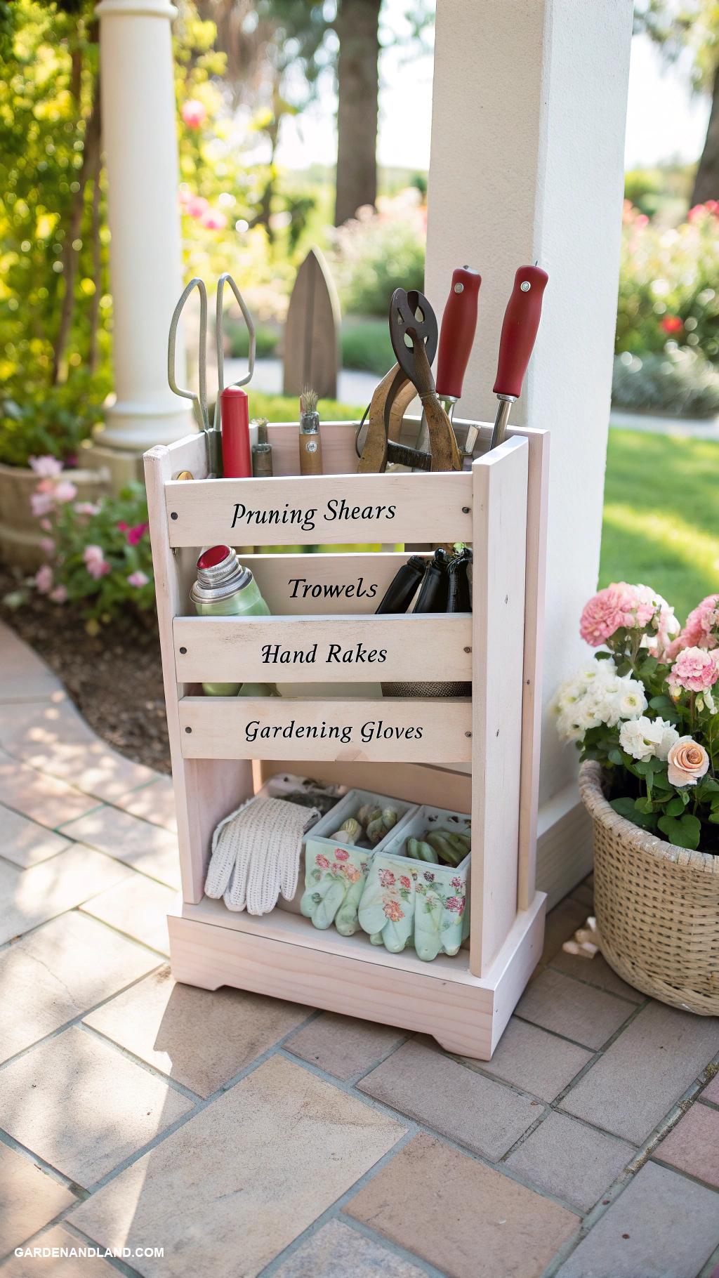 landscaping tools organization ideas Shoe organizer for small tools and accessories