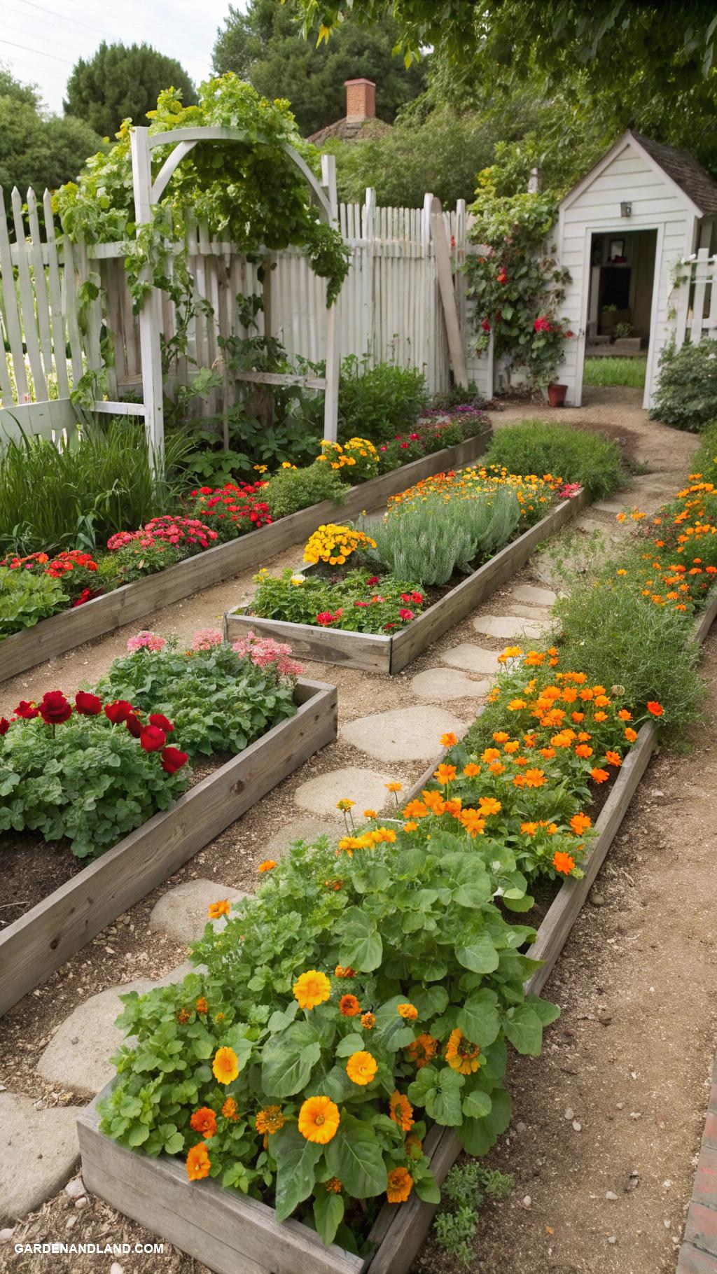 backyard garden ideas Edible flower garden for culinary delights