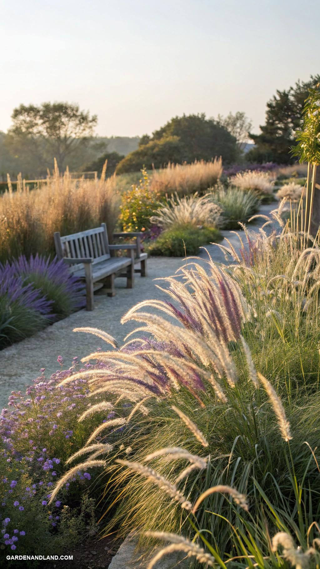 landscaping with ornamental grasses Rustic grasses for natural looking landscapes