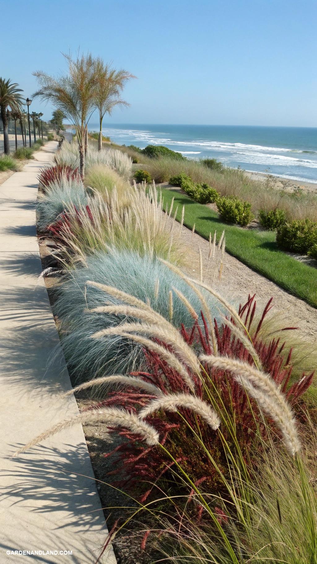 landscaping with ornamental grasses Wind resistant grasses for coastal gardens