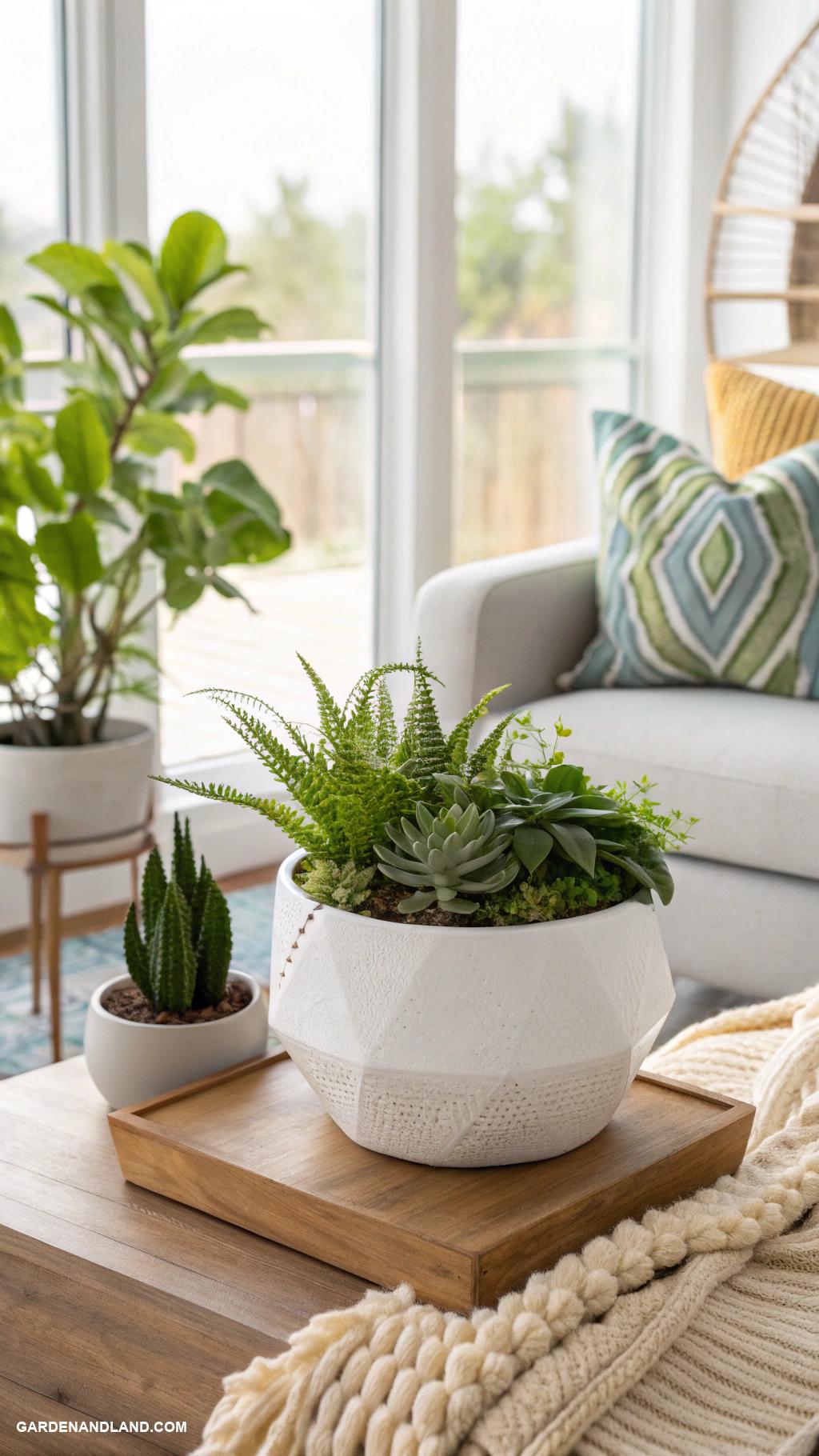 modern white planter ideas Modern terrariums for indoor greenery showcase