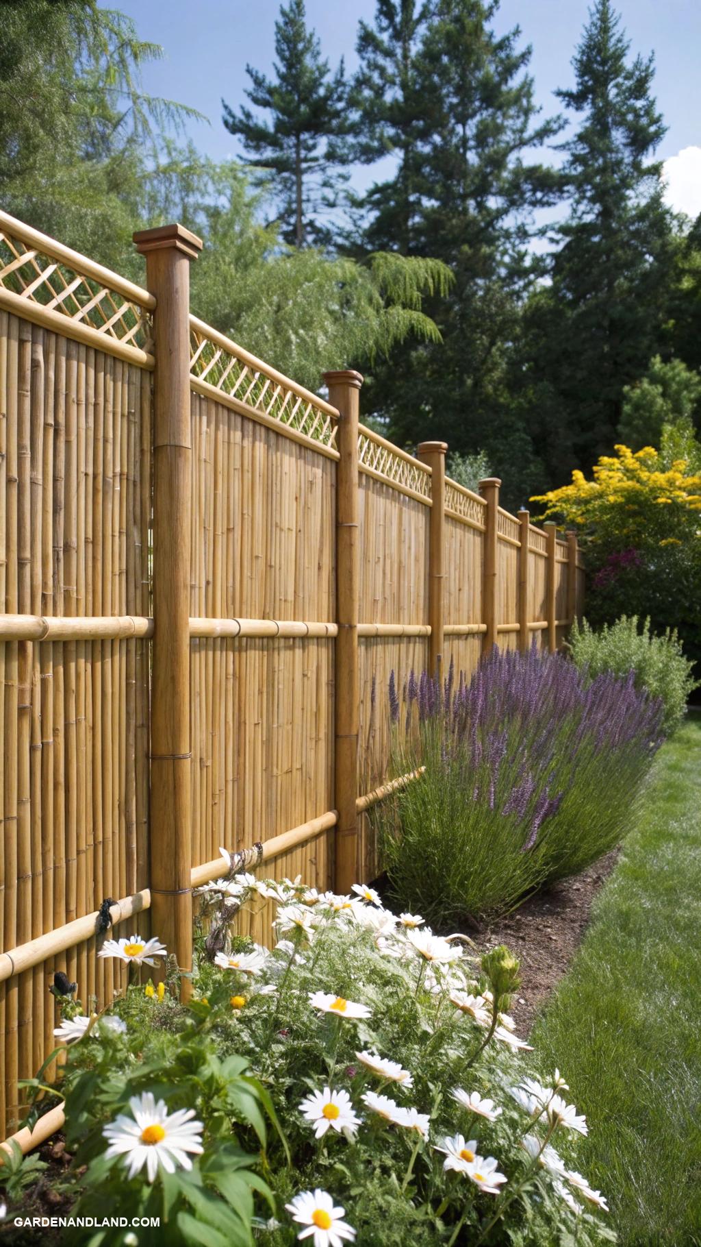 privacy fence ideas Bamboo fence for a natural look