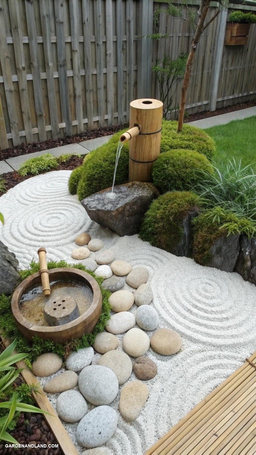 small front yard gardens Miniature zen rock garden