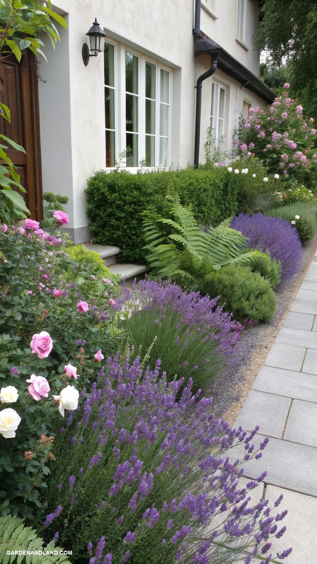 small front yard ideas Fragrant plants for sensory front entry