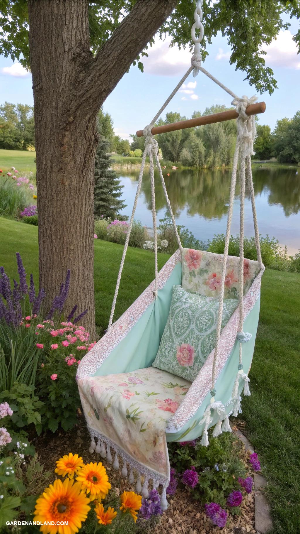 tree swing ideas Hammock style swing for ultimate relaxation
