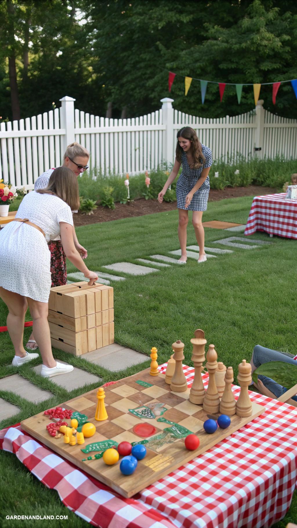 backyard BBQ party ideas Garden games tournament with prizes