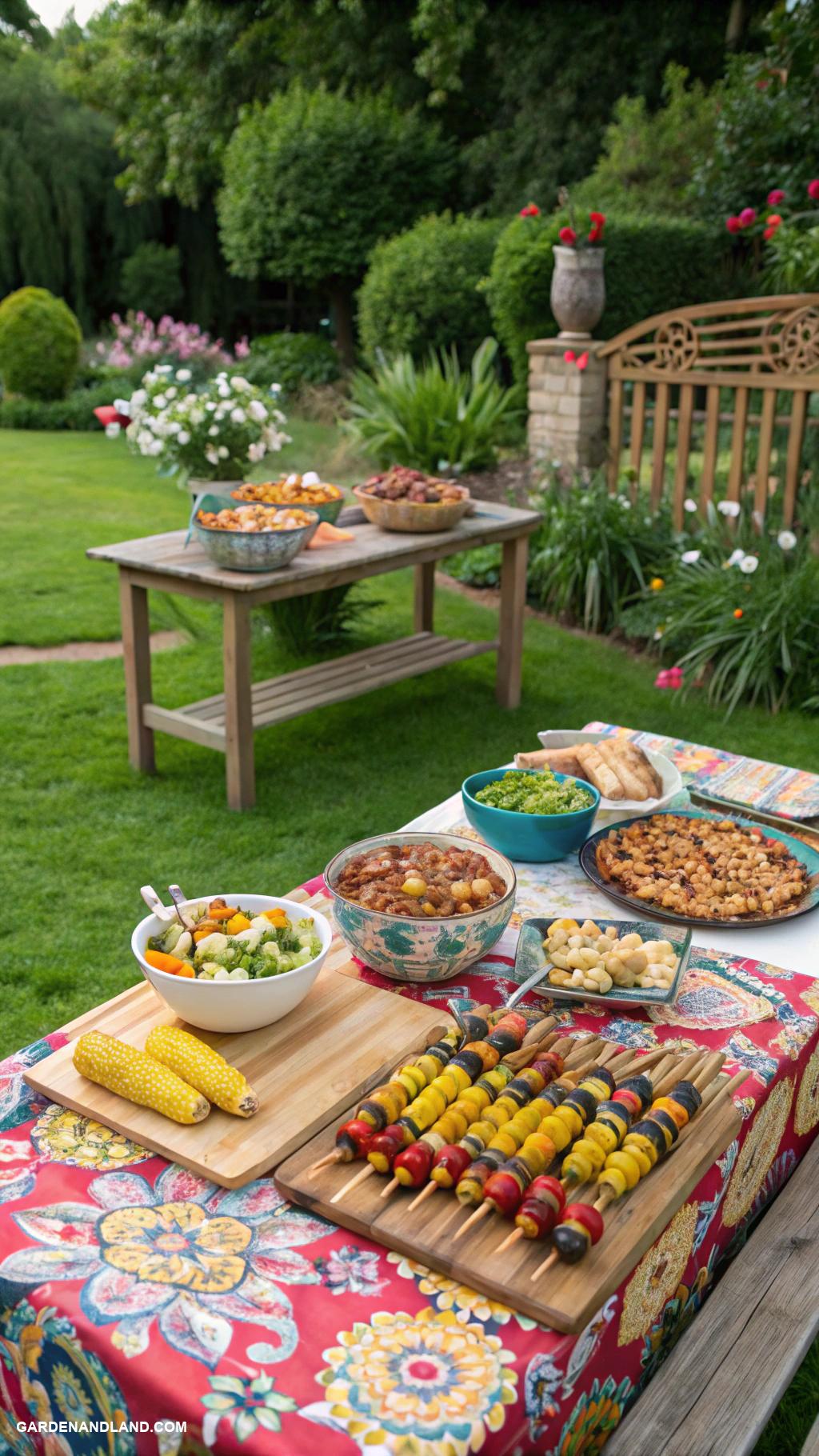 backyard BBQ party ideas Themed potluck with international cuisines