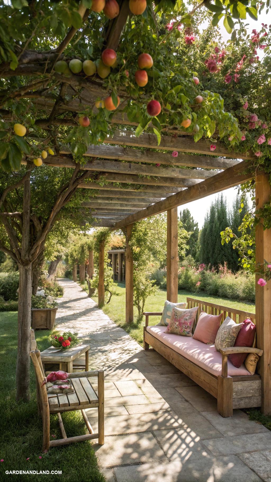 backyard orchard ideas Orchard under a beautiful pergola