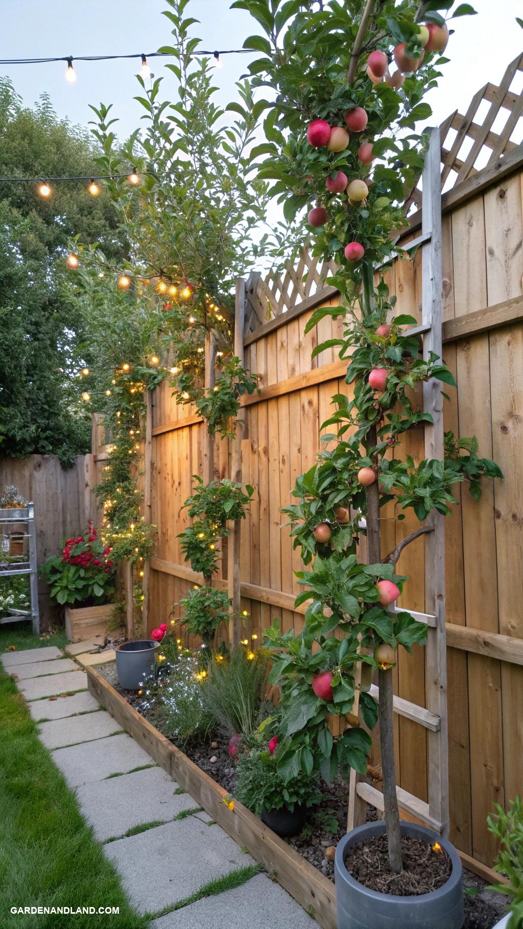 backyard orchard ideas Vertical fruit trees for small spaces