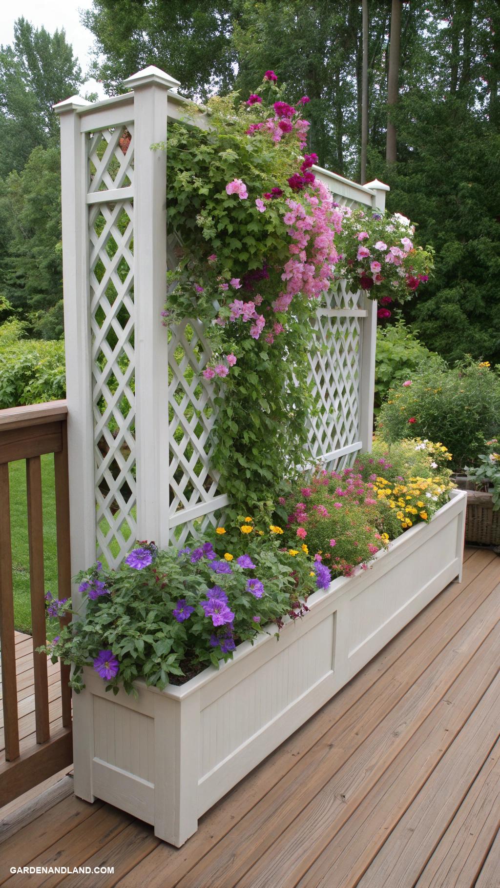 deck skirting ideas cheap Lattice panels for trellis effect
