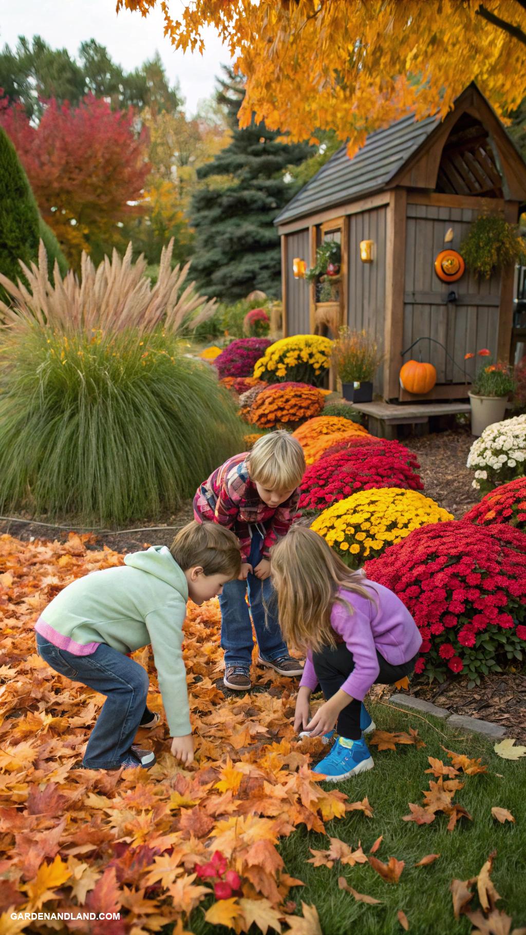fall backyard ideas Nature scavenger hunt with kids