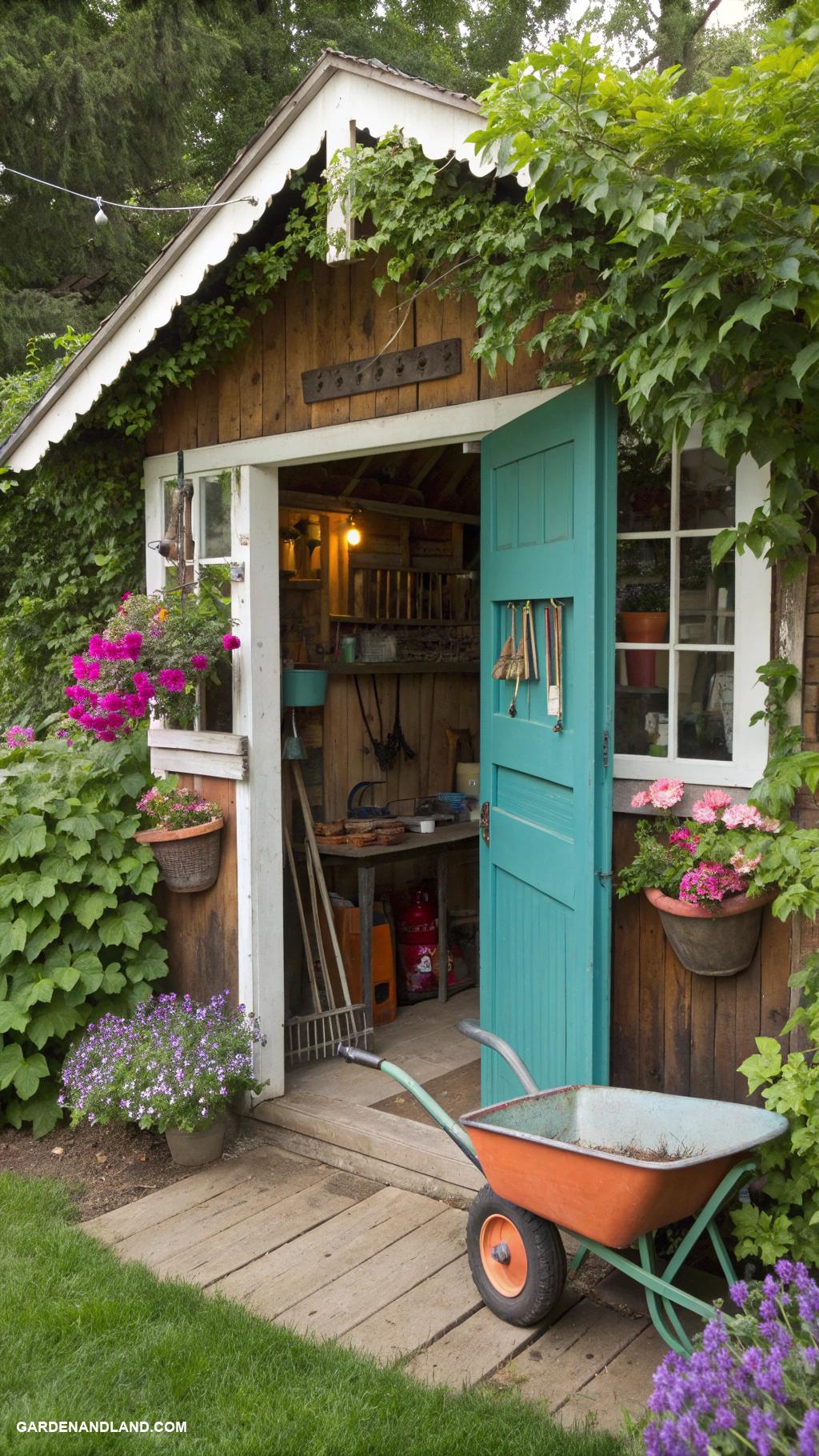 backyard shed ideas Build a potting shed with storage