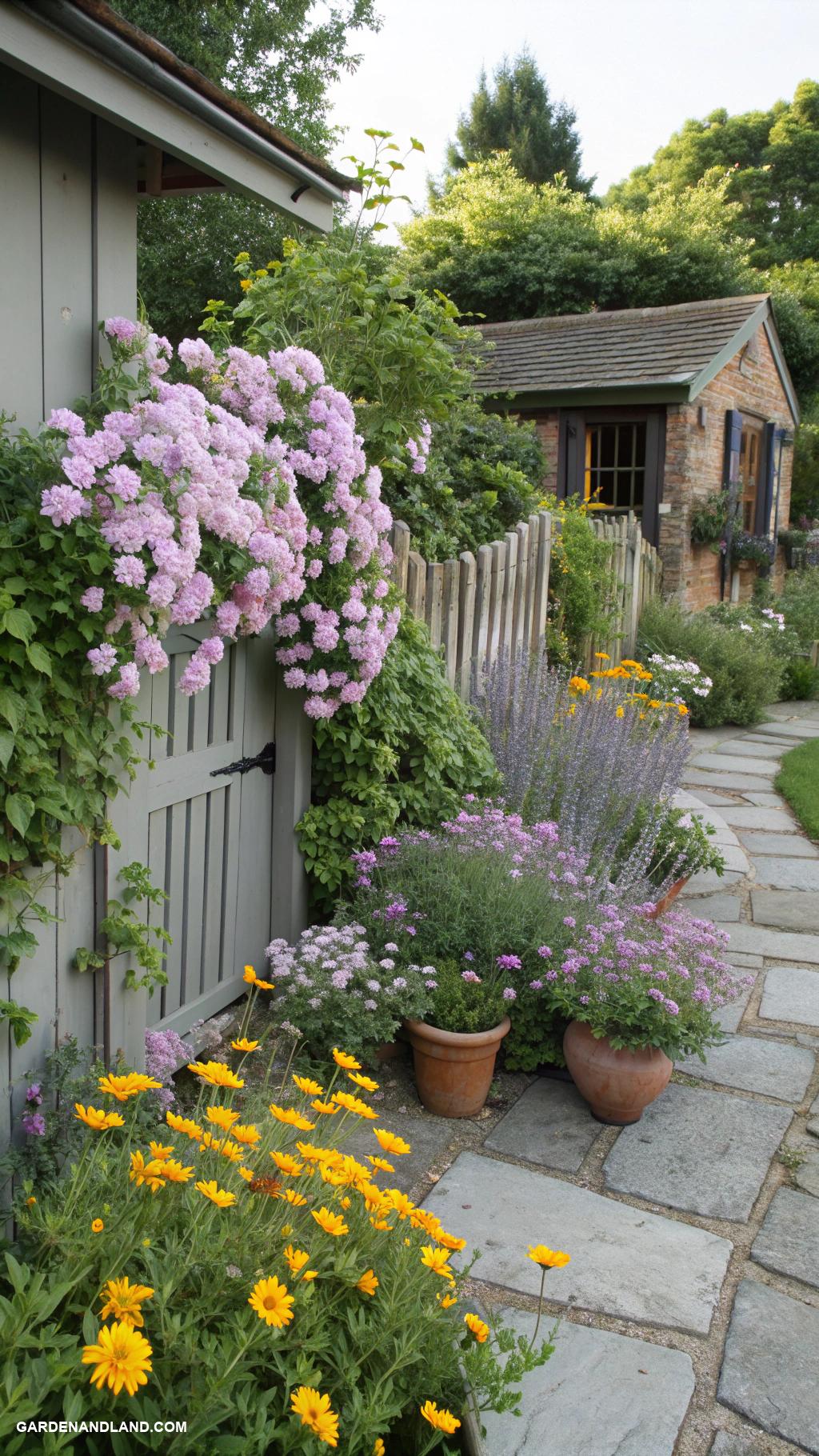 cottage garden Layer plants for depth and texture