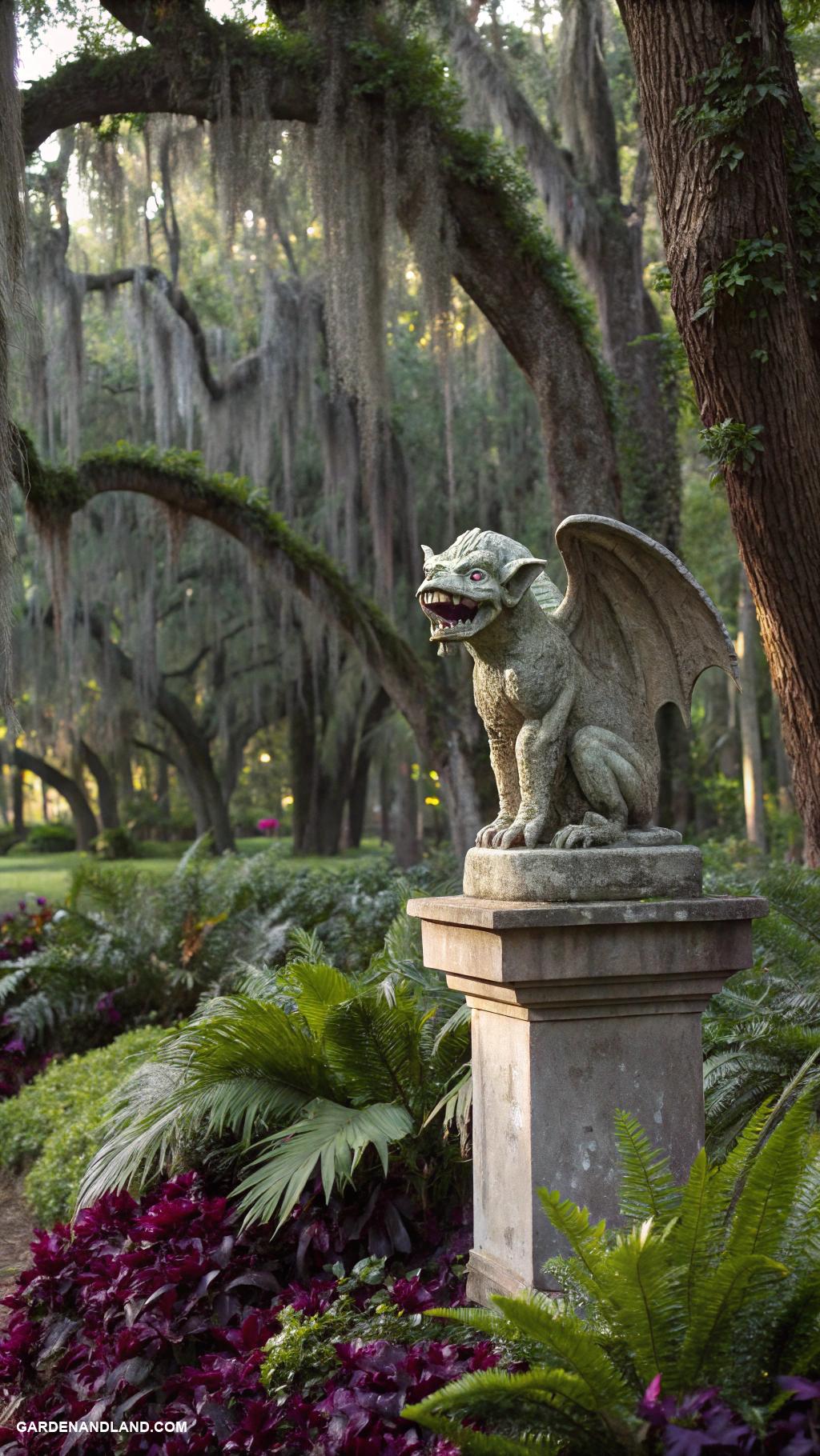 gothic garden ideas Hauntingly beautiful gargoyle garden statues