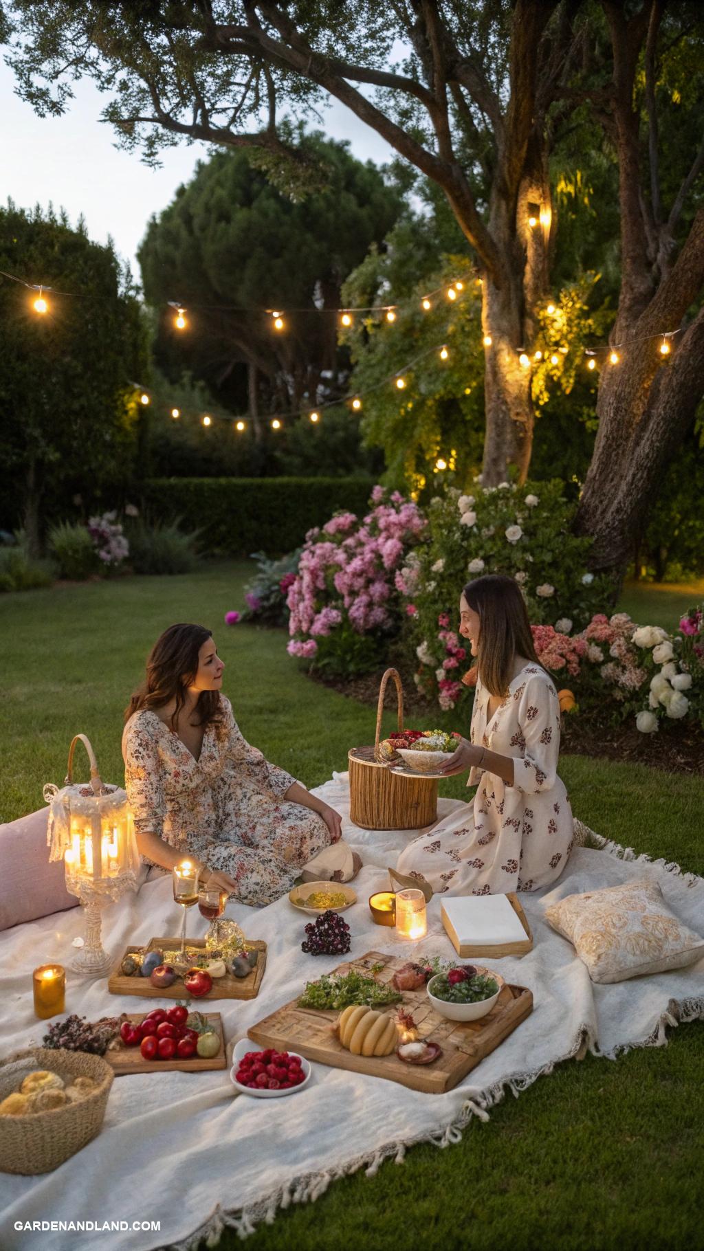 outdoor game night ideas Moonlit picnic with star gazing activities