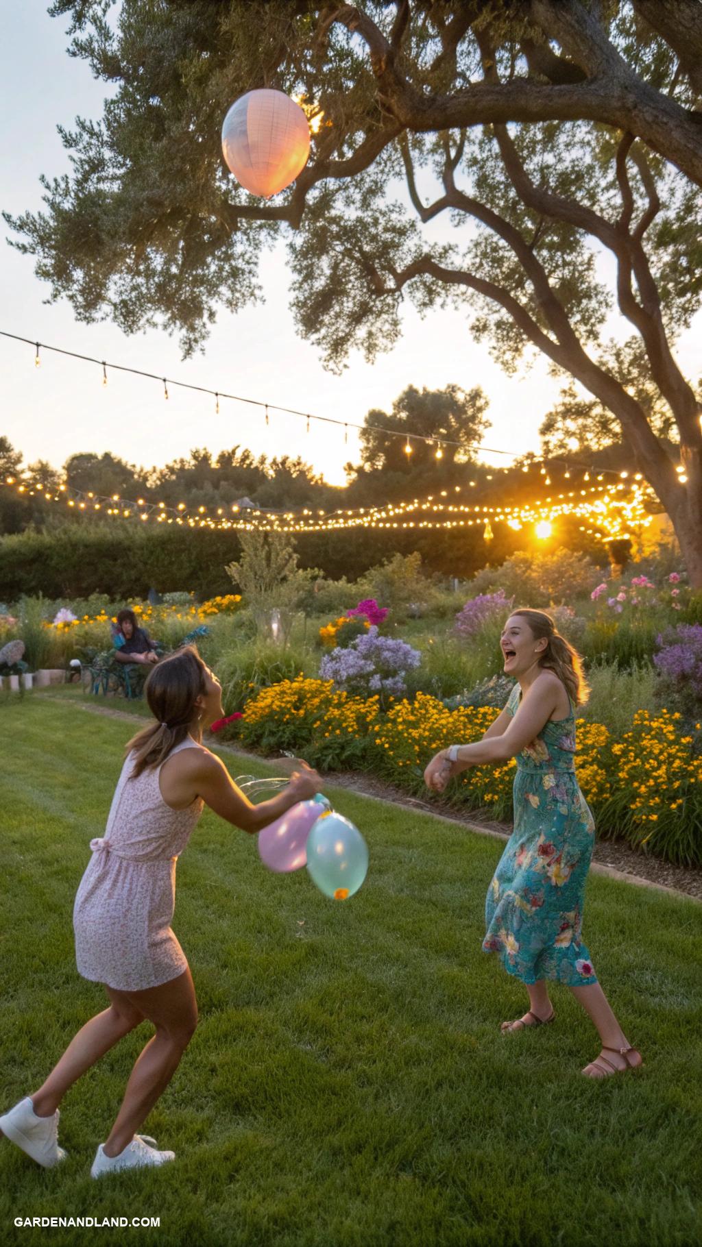 outdoor game night ideas Water balloon toss for summer fun