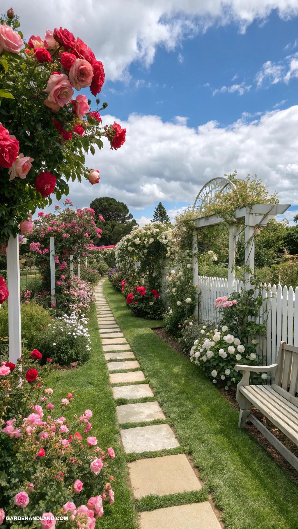 rose garden ideas Sensory garden with fragrant roses