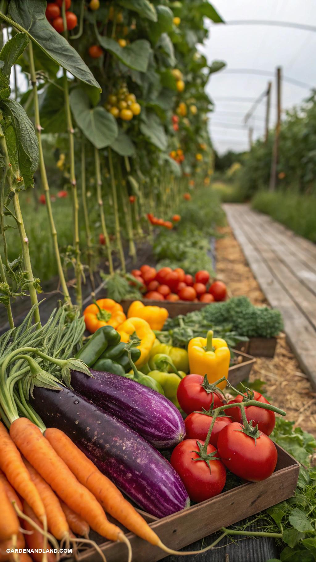 small organic garden ideas Rainbow vegetable garden for color variety