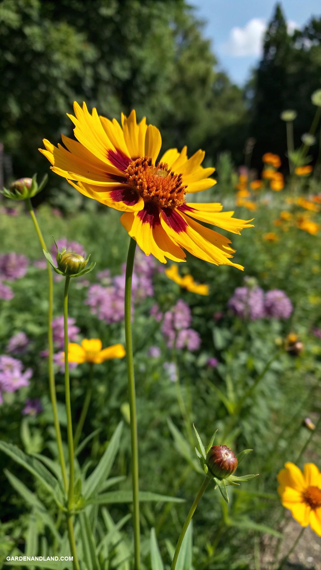 full sun perennials Coreopsis for bright sunny flower displays
