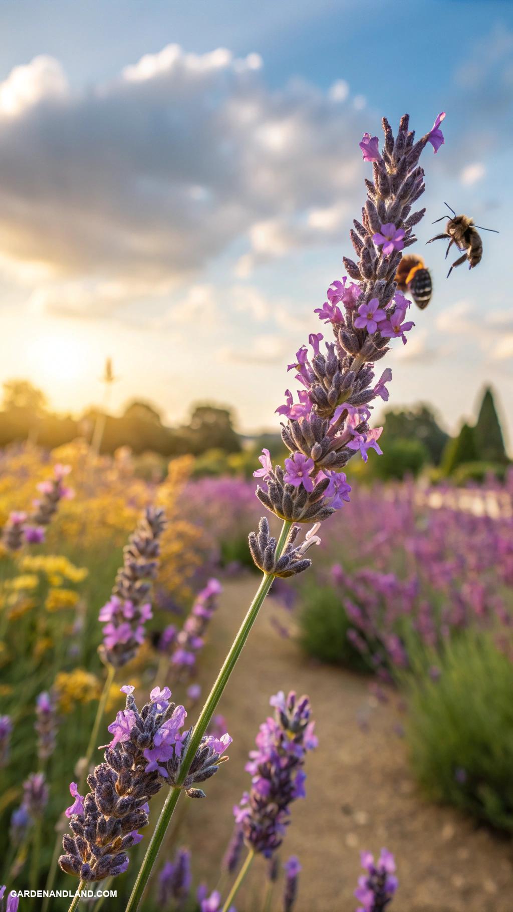 full sun perennials Lavender for aromatic vibrant color