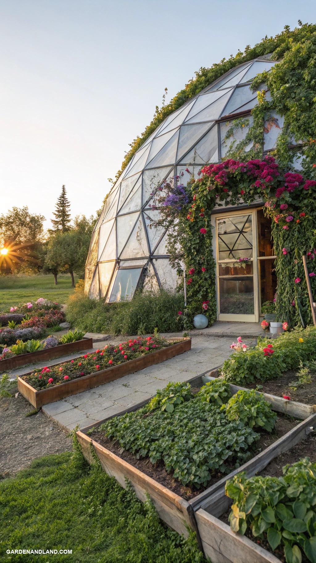 green house Geodesic dome greenhouse for unique aesthetics