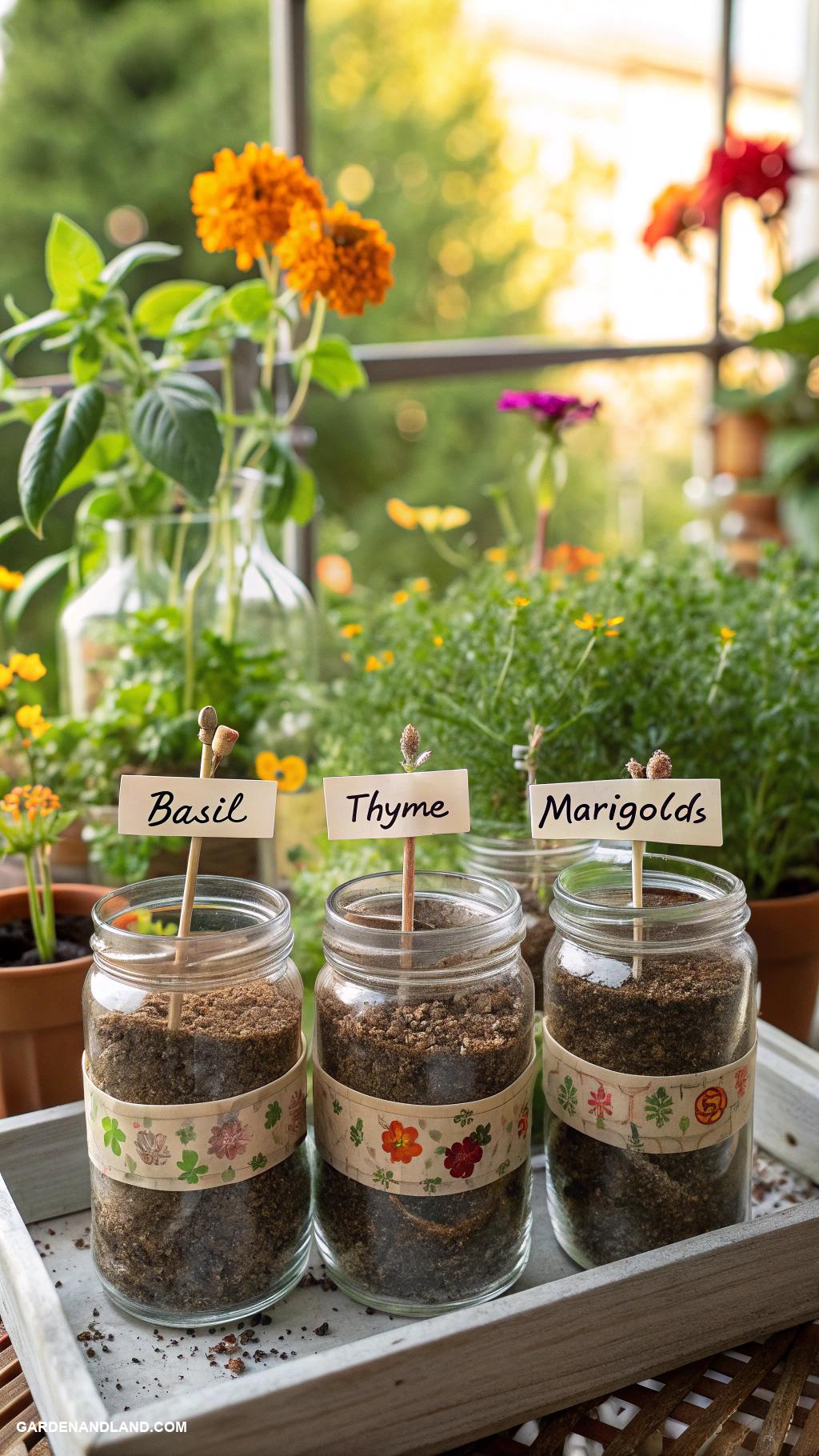 green house Glass jar greenhouse for seed starting