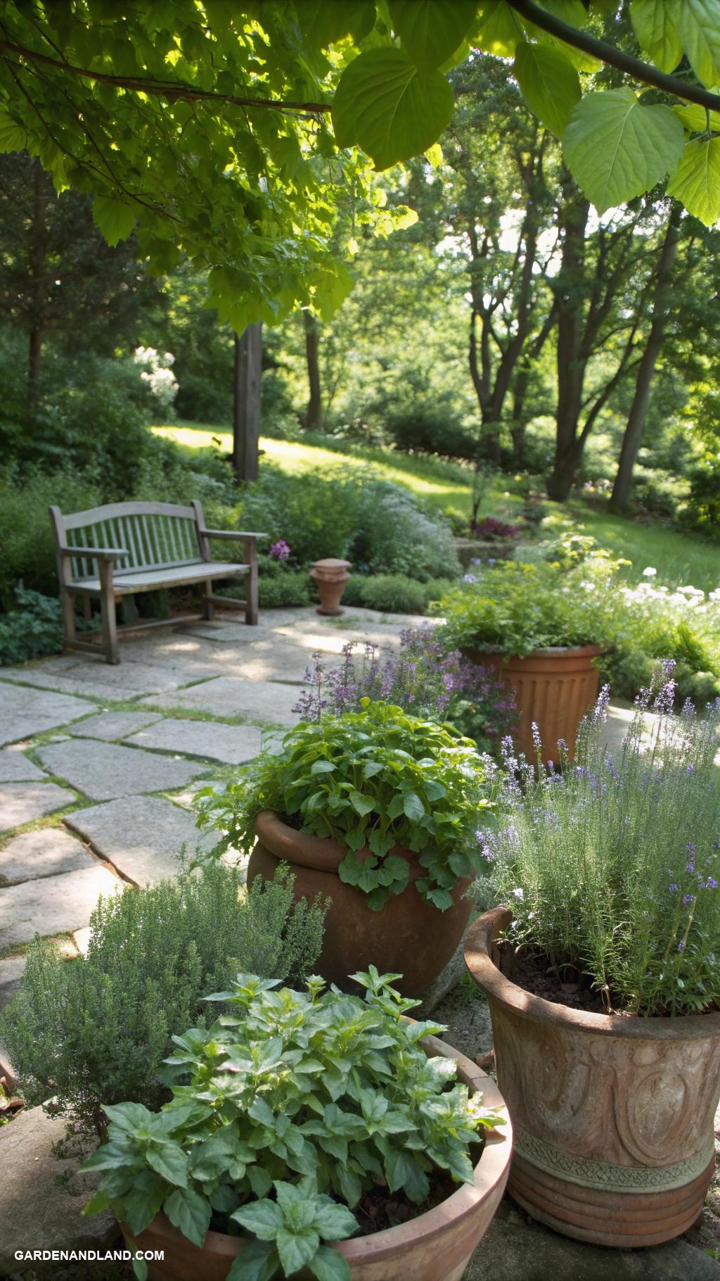 shade garden ideas Plant a fragrant herb garden