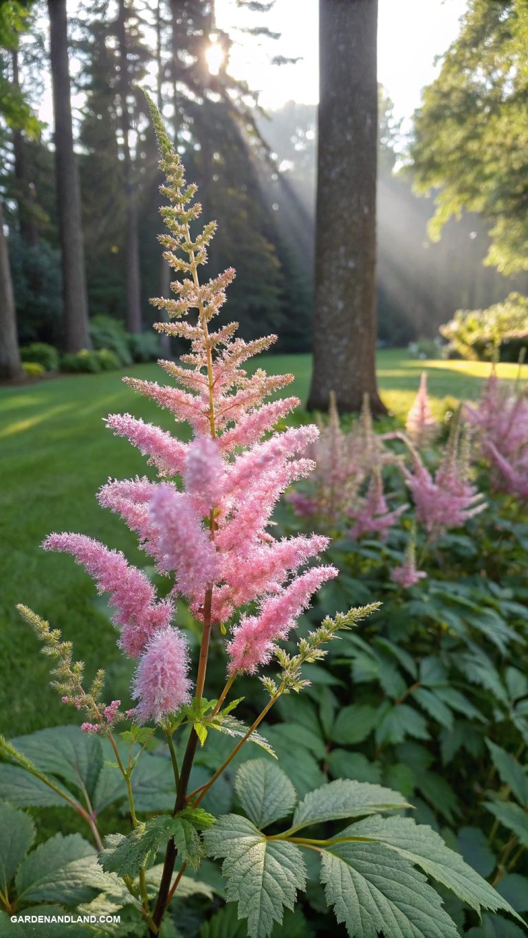 shade tolerant perrenials Astilbes for vibrant color and texture