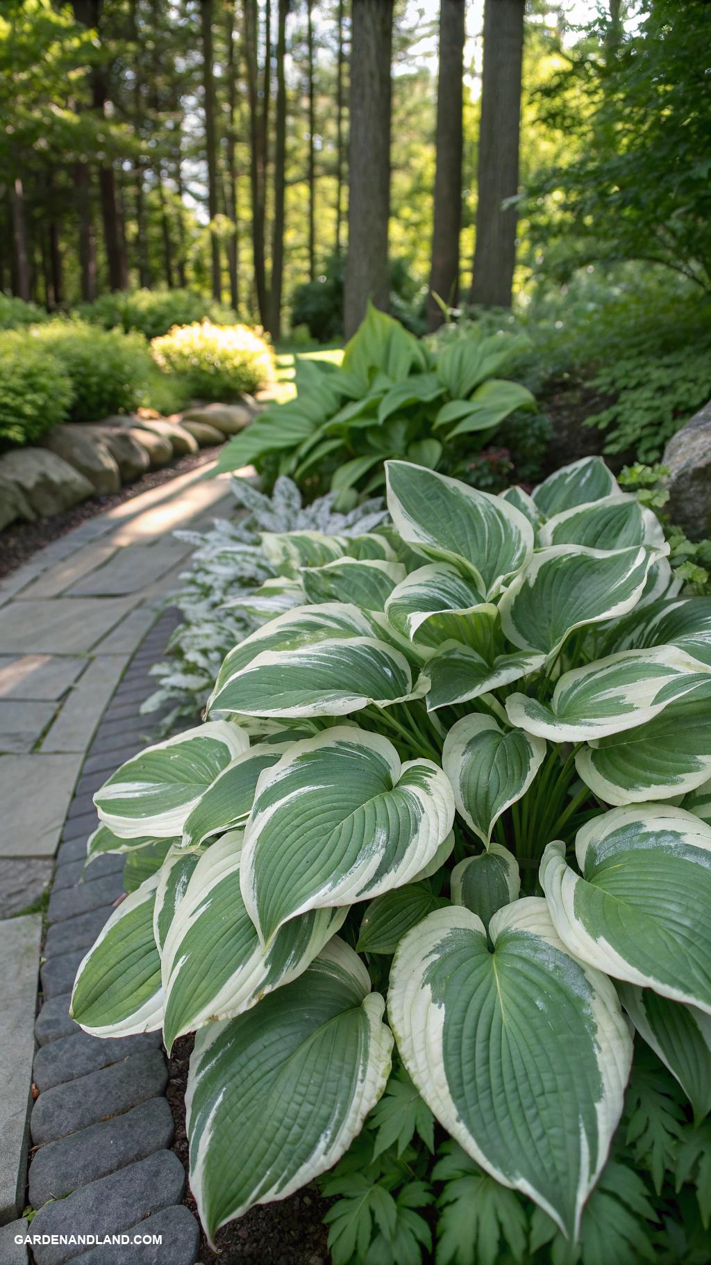 shade tolerant perrenials Hostas for lush foliage and variety