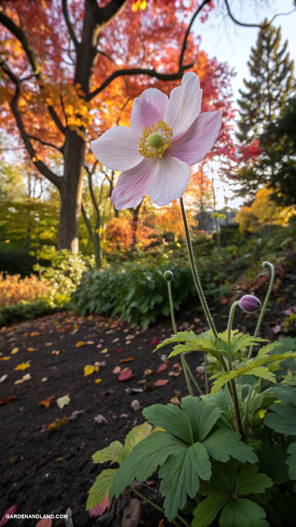 shade tolerant perrenials Japanese anemones for fall color explosion