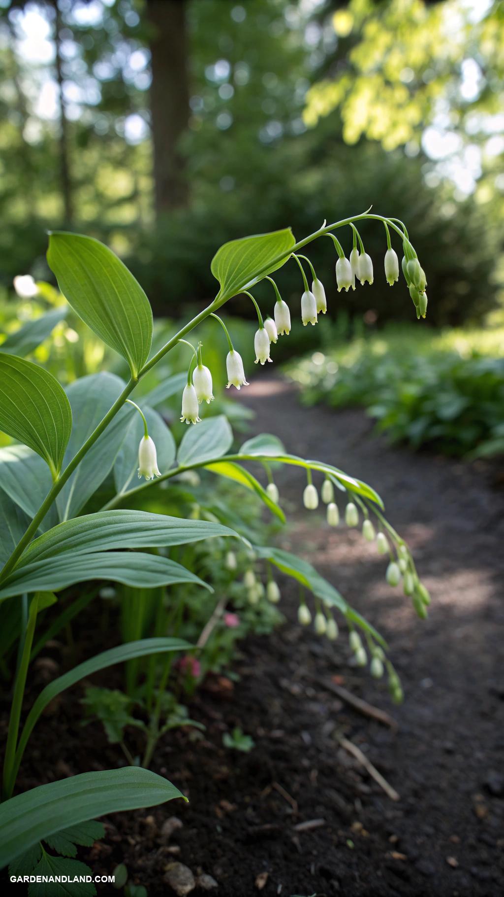 shade tolerant perrenials Solomons seal for graceful arching stems