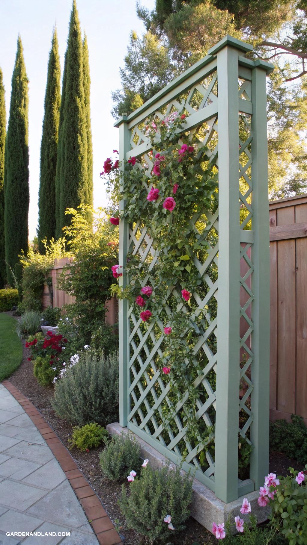 best evergreens for privacy Decorative lattice screens for added privacy