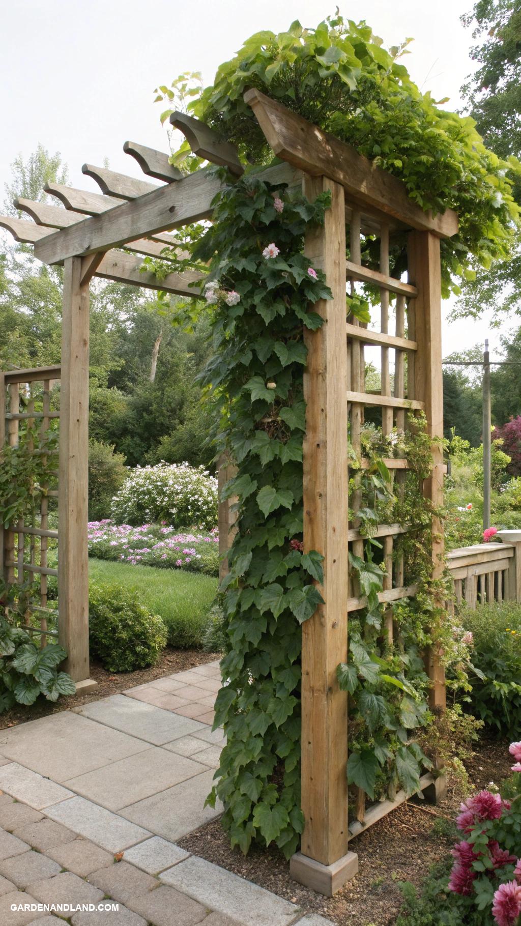 best evergreens for privacy Privacy trellises with climbing plants