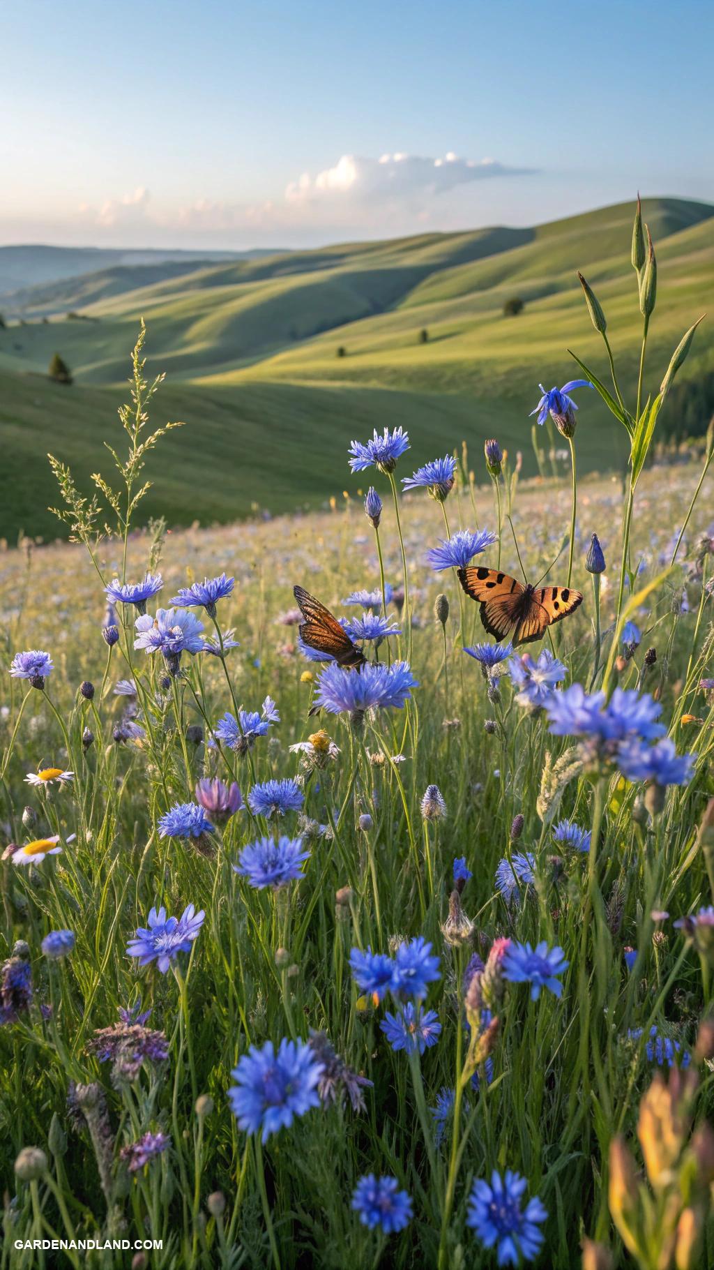 blue flowers Wildflowers attracting pollinators with blue tones